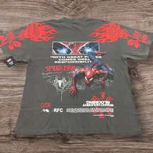Marvel Spider-Man Graphic Tee - Charcoal and Red